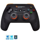 Dragonwar Shock Ultimate 17 Key Wireless Computer Game Controller Gamepad with Full Vibration For PC, Compatible with Windows 10