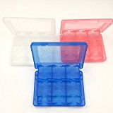 QKILL 3 PECES! 28 in 1 Game Card Case Holder Plastic Cartridge for Nintendo 3ds & Xl Blue 3ds card holder 3DS game card carring case 3ds game cartridge storage Reviews