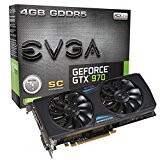 EVGA GeForce GTX 970 4GB SC+ GAMING ACX 2.0, 26% Cooler and 36% Quieter Cooling Graphics Card 04G-P4-2977-KR