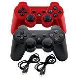 Wireless Gaming Controller PS3 - Bluetooth Gamepad Game Controller with Dual-Vibration Joysticks for Playstation 3 Generic by MarioRetro