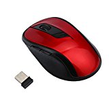 Mchoice 2.4GHz Wireless Gaming Mouse USB Receiver Pro Gamer for PC Laptop Desktop (Red) Reviews