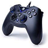 ZD IFYOO V-one Wired Gaming Controller USB Gamepad Joystick for PC(Windows XP/7/8/10) & Playstation 3 & Android & Steam (V-one[Black&Blue])