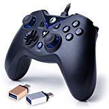 IFYOO V-one Wired USB Gaming Controller Gamepad Joystick for PC Laptop Computer (Windows XP/7/8/10) & Steam & Android & PS3 – [Blue,OTG] Reviews