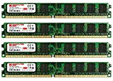 KOMPUTERBAY 8GB (4X 2GB) DDR2 800MHz PC2-6300 PC2-6400 (240 PIN) DIMM Desktop Memory with Samsung Semiconductors