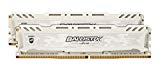 Ballistix Sport LT 8GB Kit (4GBx2) DDR4 2666 MT/s (PC4-21300) CL16 SR x8 DIMM 288-Pin – BLS2K4G4D26BFSC (White)