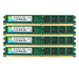 DUOMEIQI 8GB Kit (4 X 2GB) 2RX8 DDR2 667MHz DIMM PC2-5300 PC2-5400 PC2-5300U CL5 1.8v 240 Pin 5300U Non-ECC Unbuffered Desktop Memory RAM Module Compatible with Intel AMD System