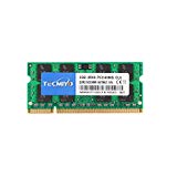 TECMIYO 2GB DDR2 667MHz PC2-5300 PC2-5300S Non ECC Unbuffered 1.8V CL5 2RX8 Dual Rank 200 Pin SODIMM Laptop Notebook Computer Memory Ram Module
