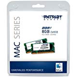 Patriot Mac Series 8GB Apple SODIMM Kit (2X4GB) DDR3 1333 PC3 10600 204-Pin SO-DIMM PSA38G1333SK