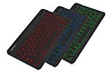 Arteck HB030B Universal Slim Portable Wireless Bluetooth 3.0 7-Colors Backlit Keyboard with Built in Rechargeable Battery, Black Reviews